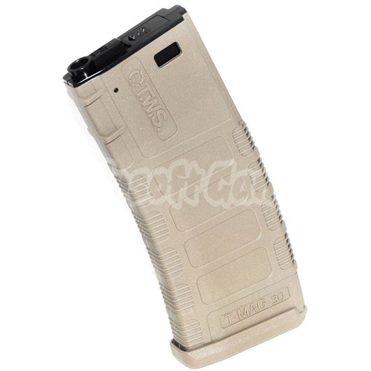 King Arms 370rd TWS T-MAG Hi-Cap Mag Magazine For King Arms Black Rain Ordnance M4 / Tokyo Marui / APS / CYMA / E&C / ARES / A&K / Echo1 / Jing Gong JG / VFC / ICS / Classic Army / G&P / G&G M4 M16 Series AEG Dark Earth Tan