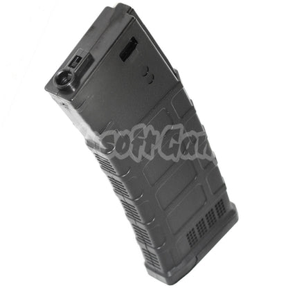 Airsoft CYMA 220rd Polymer Waffle Mag Mid-Cap Magazine for CYMA, E&C, APS, D-Boys, ICS, Classic Army, G&P, Tokyo Marui M4 M16 Series AEG Black