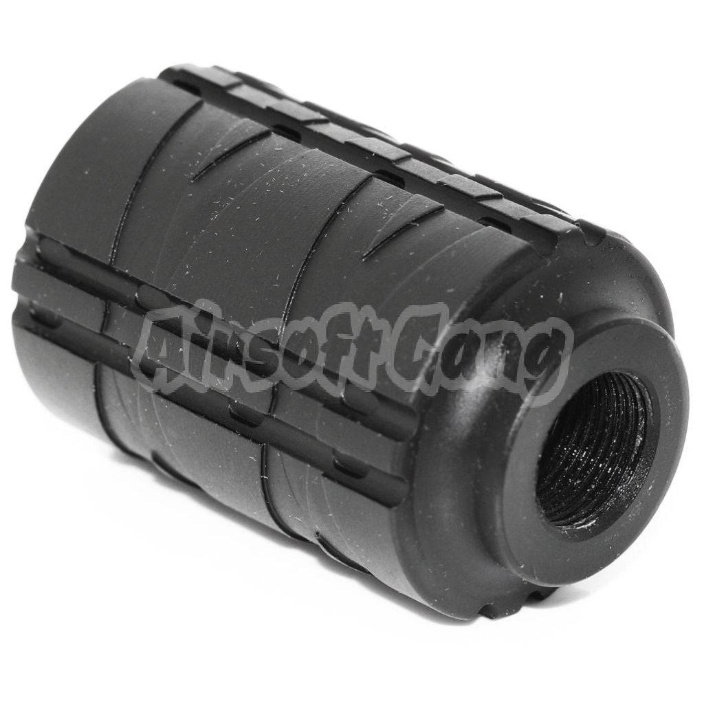 APS Type A Sound Blaster Amplifier Muzzle Flash Hider For All -14mm CCW Threading Airsoft Rifle Black