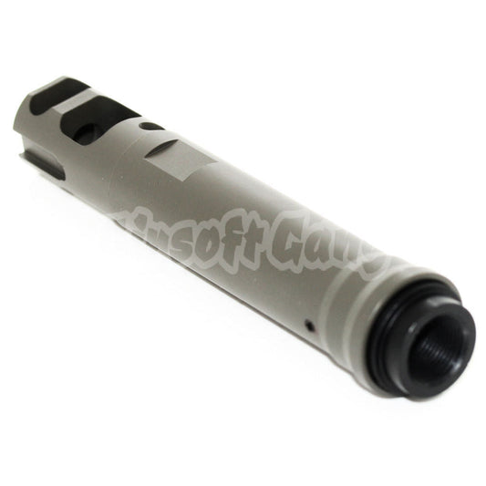 122mm M40A5 Type Muzzle Brake Flash Hider For All -14mm CCW Threading Airsoft Rifle