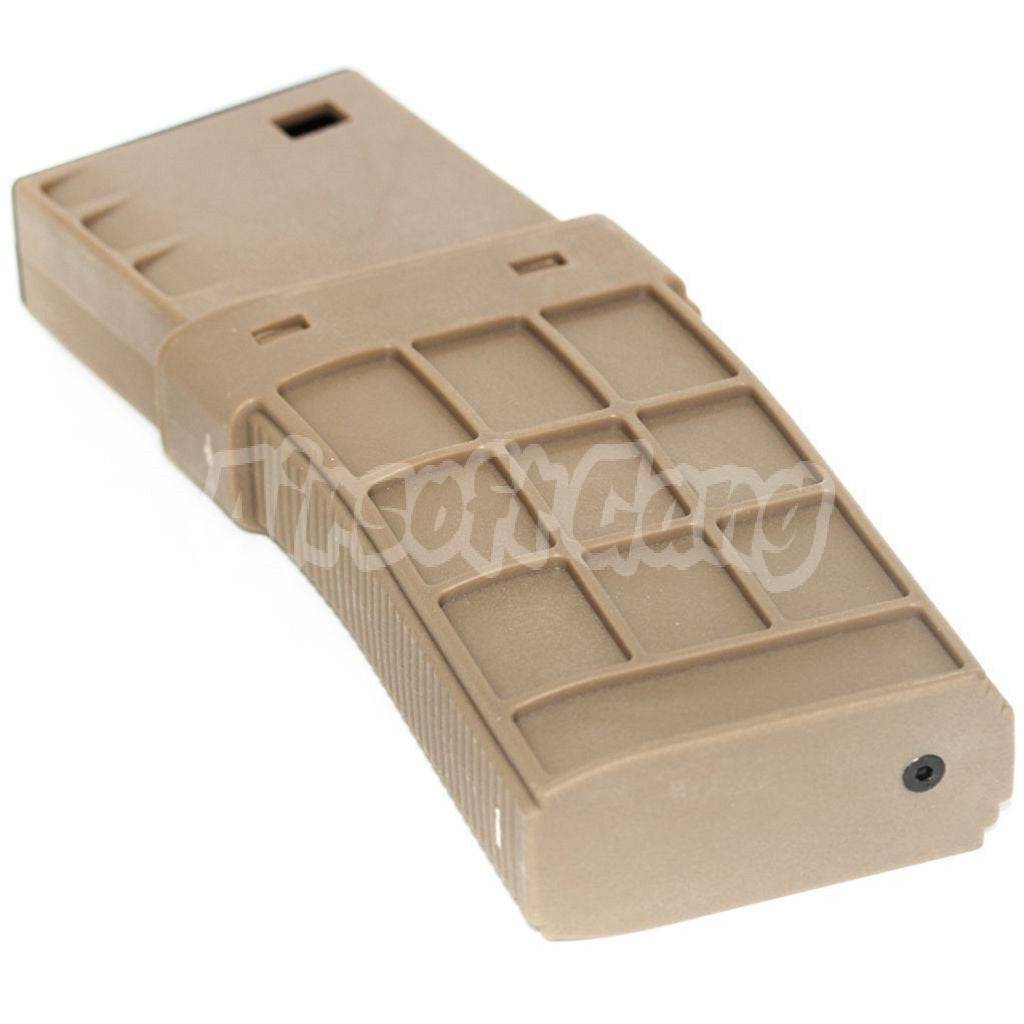 Airsoft CYMA 220rd Waffle Mag Mid-Cap Magazine for M4 M16 Series AEG Dark Earth Tan