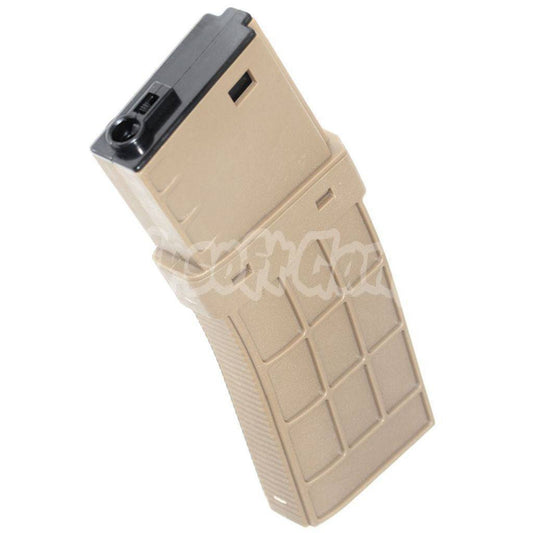 Airsoft CYMA 220rd Waffle Mag Mid-Cap Magazine for M4 M16 Series AEG Dark Earth Tan