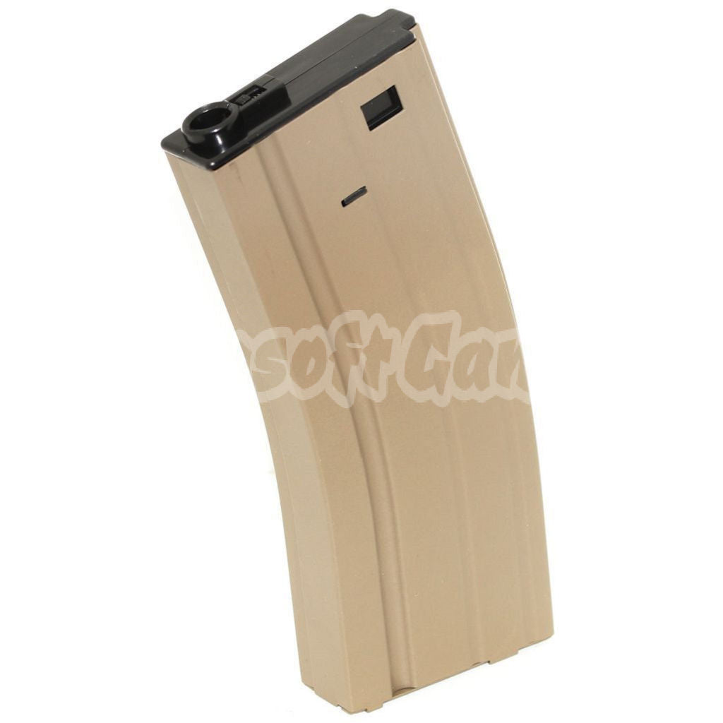 CYMA 140rd Mag Mid-Cap Magazine 350rd Mag Hi-Cap Magazine For M4 M16 Series APS / D-Boys / E&C / CYMA / G&P / Tokyo Marui / ICS / Classic Army / Jing Gong JG AEG Airsoft Dark Earth Tan