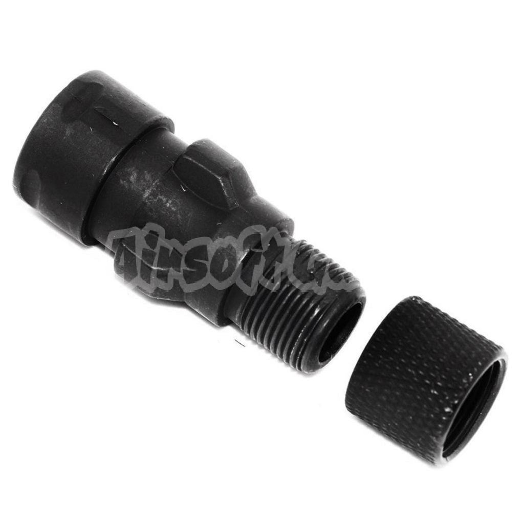 CYMA QD Flash Hider with Muzzle Adaptor For CM041 CM049 MP5 AEG Airsoft Black