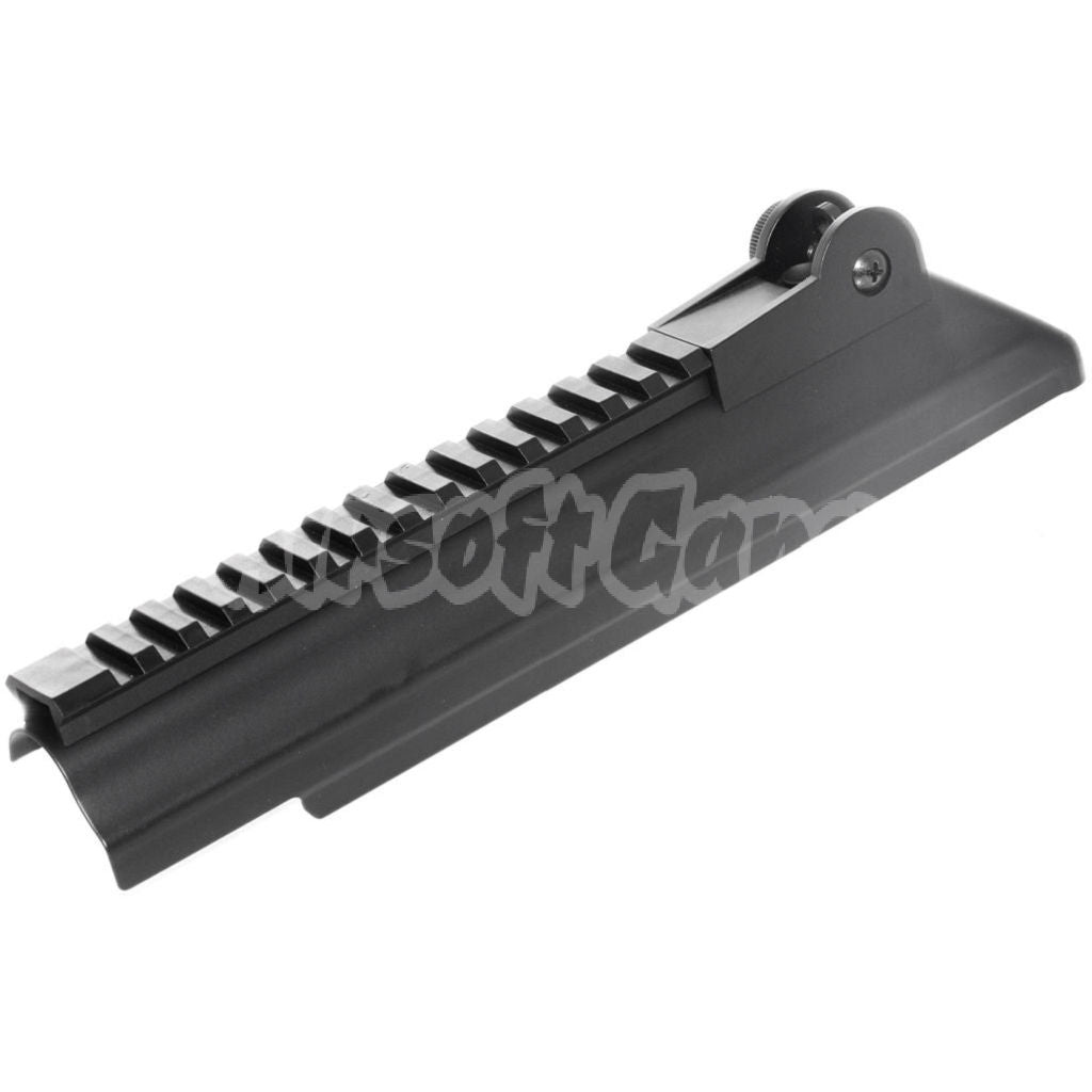 AKS74U Upper Receiver Cover with 20mm Tactical Rail Rear Sight For CYMA Tokyo Marui AKS74U Series AEG Airsoft Black