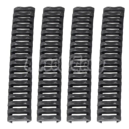 Energy 4pcs Soft Rubber 20mm RIS RAS Cache Rail Cover Panel Black