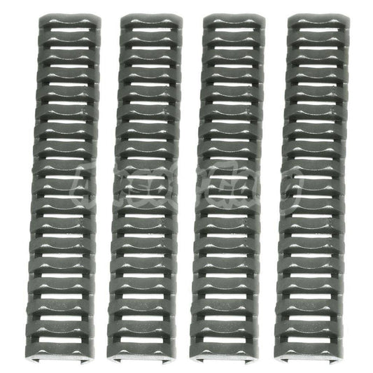 Energy 4pcs Soft Rubber 20mm RIS RAS Cache Rail Cover Panel Grayish Green