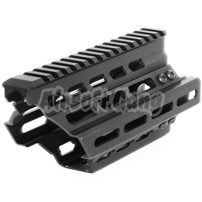 BATTLEAXE 166mm CNC P90 Keymod M-LOK RAS Rail System Handguard For Tokyo Marui P90 AEG Airsoft Black