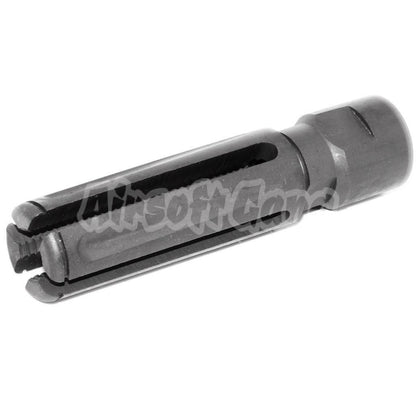 240F-M60 7.62 Style Muzzle Brake Flash Hider For All -14mm CCW Threading AEG GBB Airsoft Rifle Matt Gray