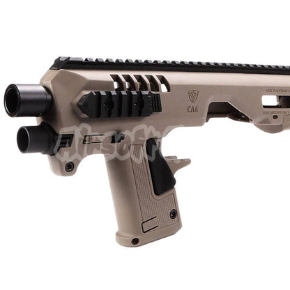 CAA Roni Pistol Carbine Conversion Kit For KSC VFC Umarex Tokyo Marui G17 G18C G19 G23F GBB Dark Earth