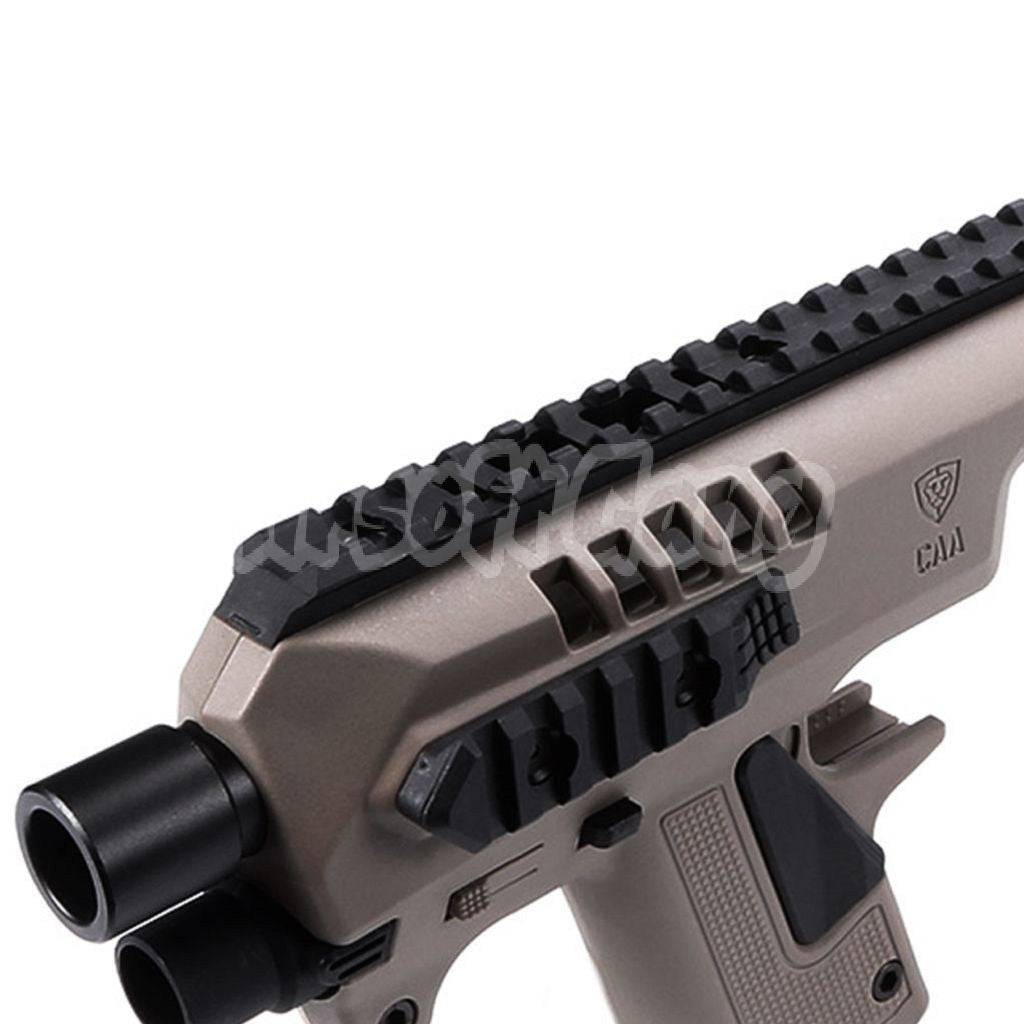 CAA Roni Pistol Carbine Conversion Kit For KSC VFC Umarex Tokyo Marui G17 G18C G19 G23F GBB Dark Earth