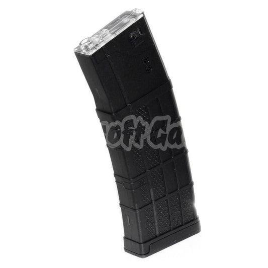 Airsoft CYMA 140rd Long Type Plastic Waffle Mag Mid-Cap Magazine for CYMA, APS, D-Boys, JG, Golden Eagle, E&C, G&P, ICS, Classic Army, Tokyo Marui M4 M16 Series AEG Black