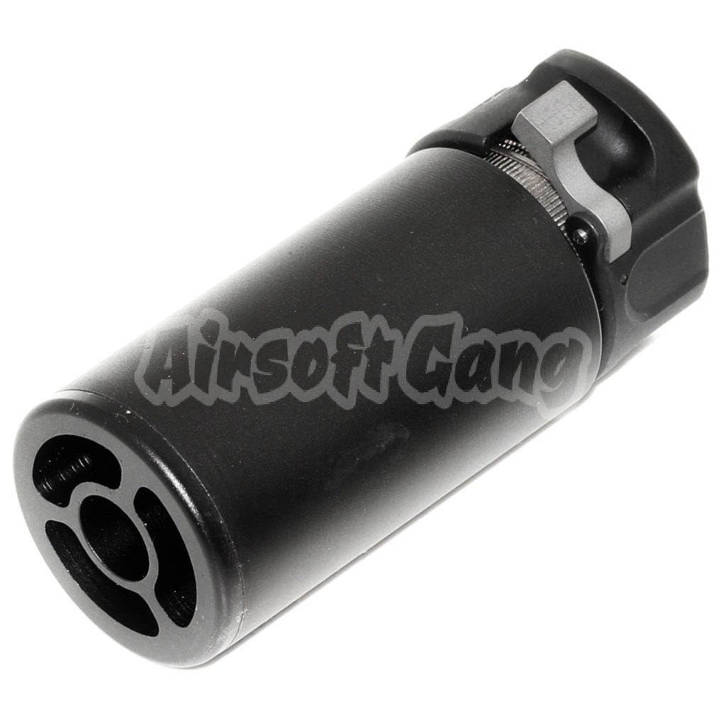 Airsoft 5KU 94mm QD Mini Suppressor Silencer with -14mm CCW Flash Hider Black