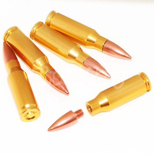 5pcs AK 7.62 Aluminium Dummy Bullet Cartridge