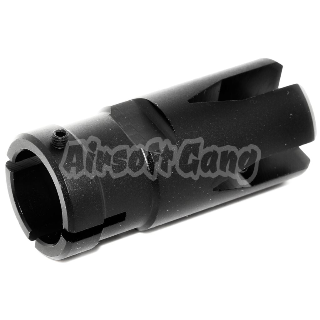 JG Golden Eagle 51mm G36 Muzzle Brake Flash Hider -14mm CCW Black