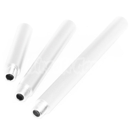 Airsoft 3pcs 76mm/126mm/177mm 379mm CQB Extended Outer Barrel -14mm CCW AEG GBB Silver