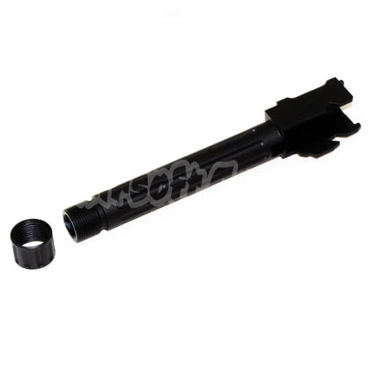 Airsoft 5KU 9INE Style Threaded Outer Barrel -14mm CCW for Tokyo Marui G17 GBB Black