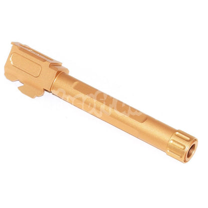 Airsoft 5KU FI 9 MM Style Threaded Outer Barrel -14mm CCW for Tokyo Marui G17 GBB Gold