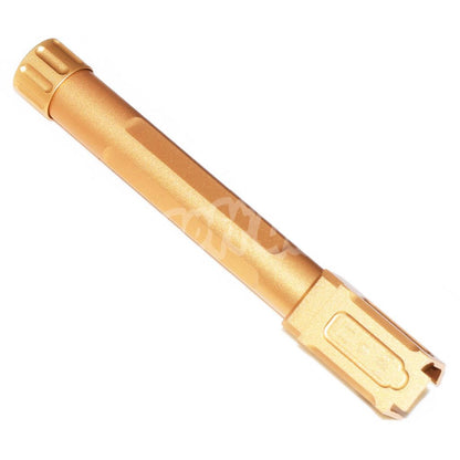 Airsoft 5KU FI 9 MM Style Threaded Outer Barrel -14mm CCW for Tokyo Marui G17 GBB Gold