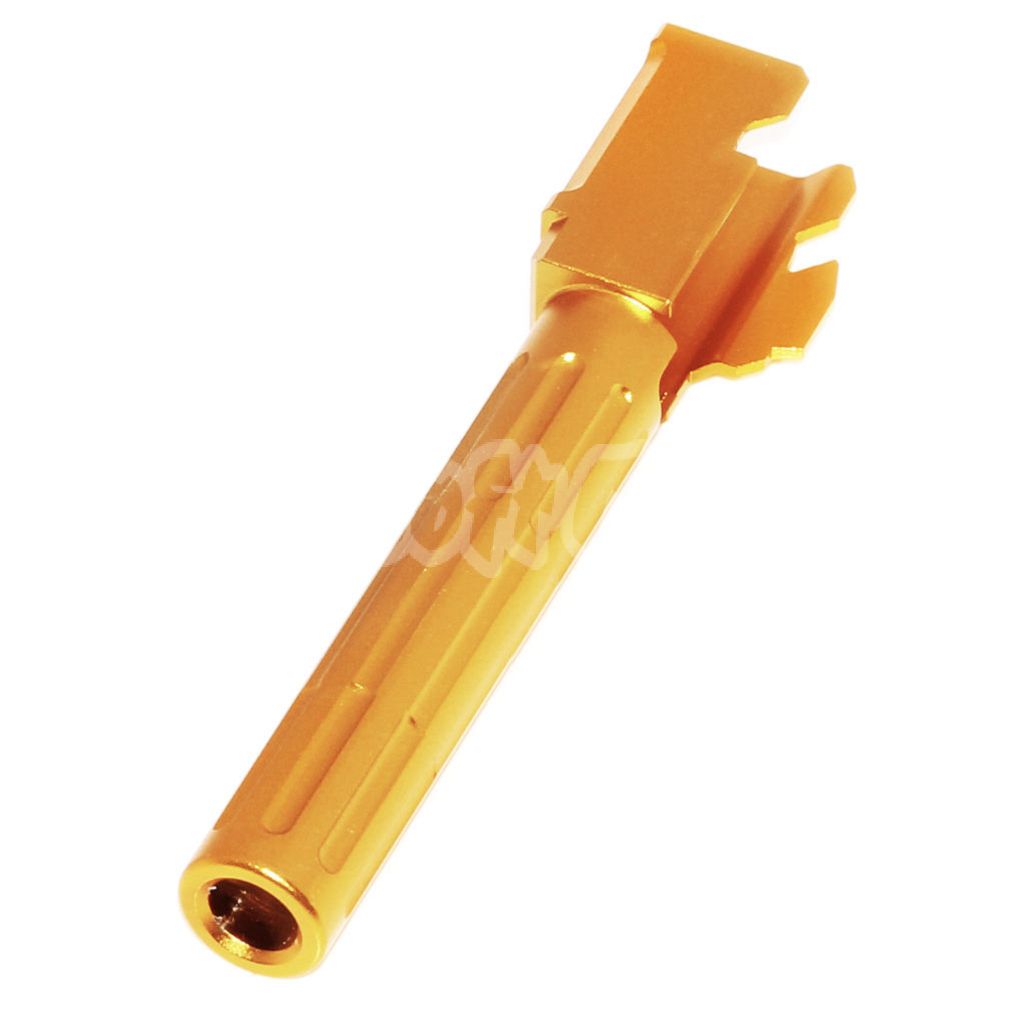 Airsoft 5KU 110mm/113mm 9INE Style Non-Threaded Outer Barrel for Tokyo Marui G17 GBB Gold