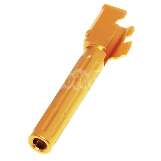 Airsoft 5KU 110mm/113mm 9INE Style Non-Threaded Outer Barrel for Tokyo Marui G17 GBB Gold