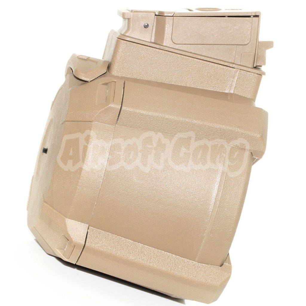 Airsoft BATTLEAXE 1400rd Electric Drum Mag Magazine For AK AEG Dark Earth Tan