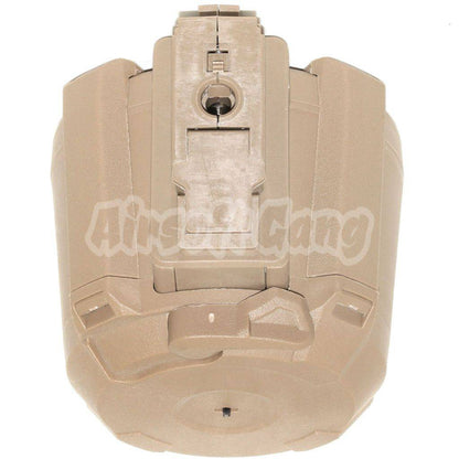 Airsoft BATTLEAXE 1400rd Electric Drum Mag Magazine For AK AEG Dark Earth Tan