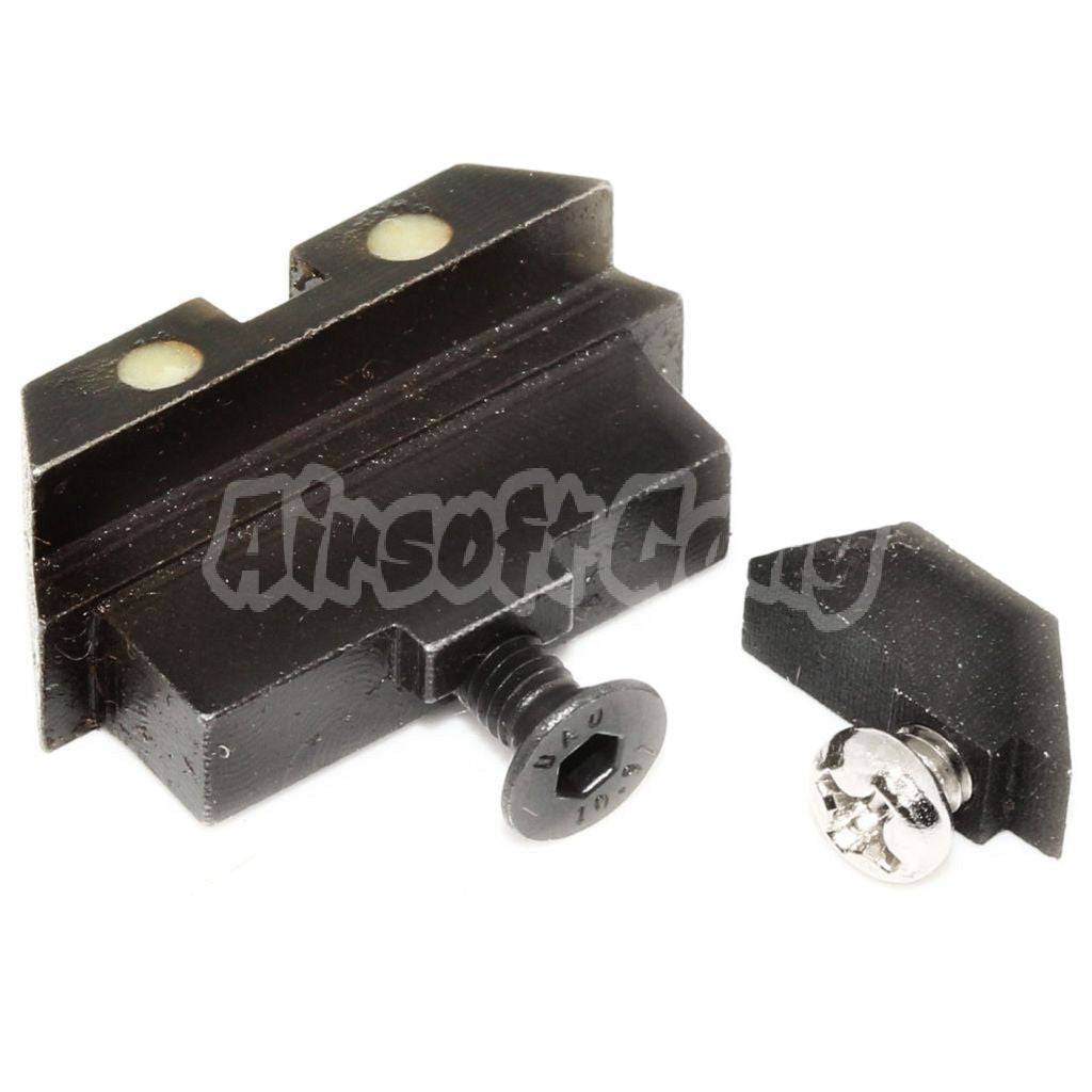 Airsoft 5KU Metal Front Rear Night Sight For Tokyo Marui G17 Pistol GBB