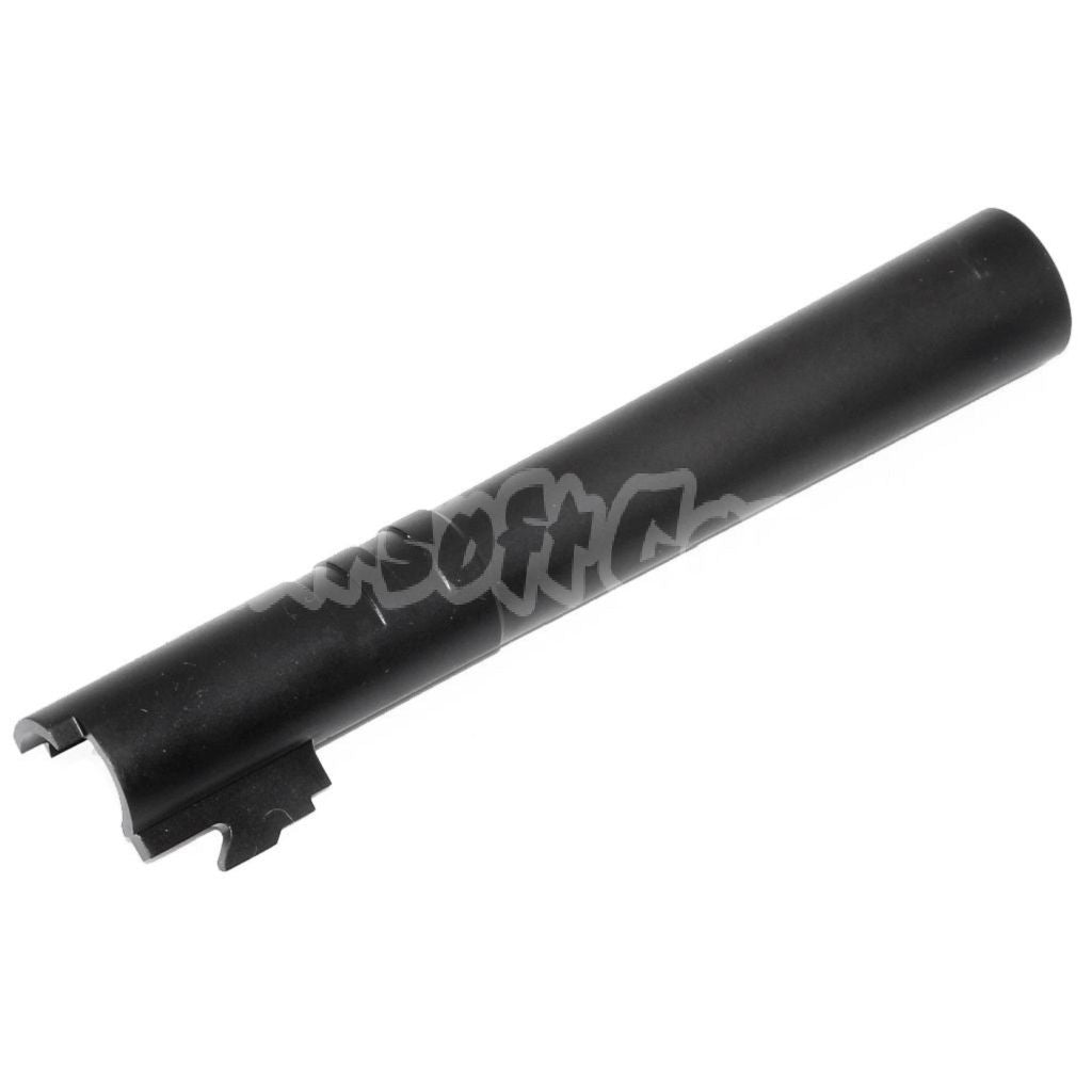 Airsoft 5KU 5" Inches Stainless Steel Outer Barrel +11mm CW for Tokyo Marui Hi-Capa 5.1 GBB Black