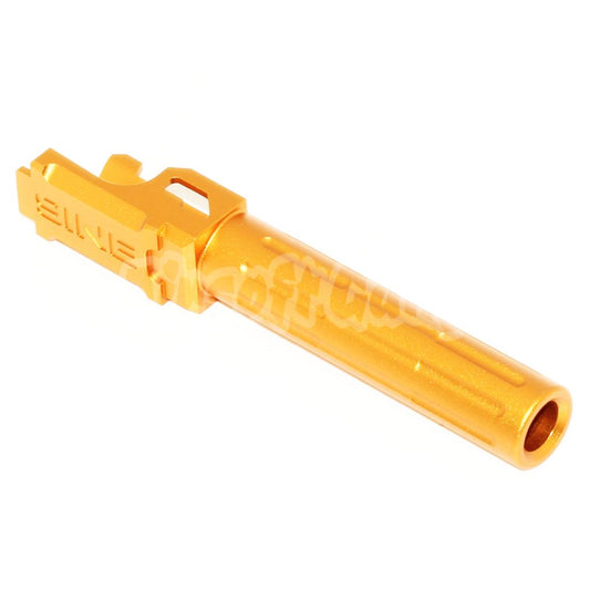 Airsoft 5KU 98mm/102mm 9INE Style Non-Threaded Outer Barrel for Tokyo Marui G19 GBB Gold