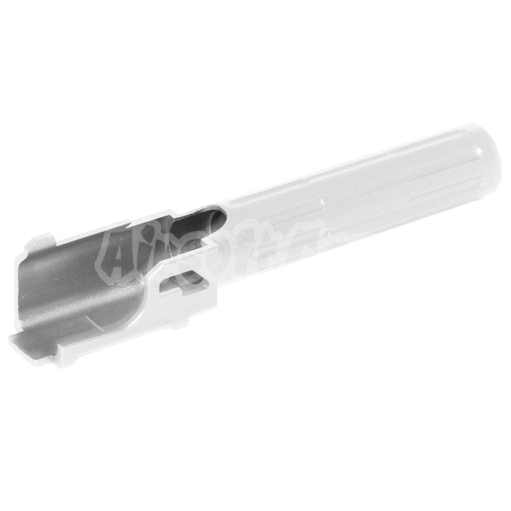 Airsoft 5KU 98mm/102mm 9INE Style Non-Threaded Outer Barrel for Tokyo Marui G19 GBB Silver