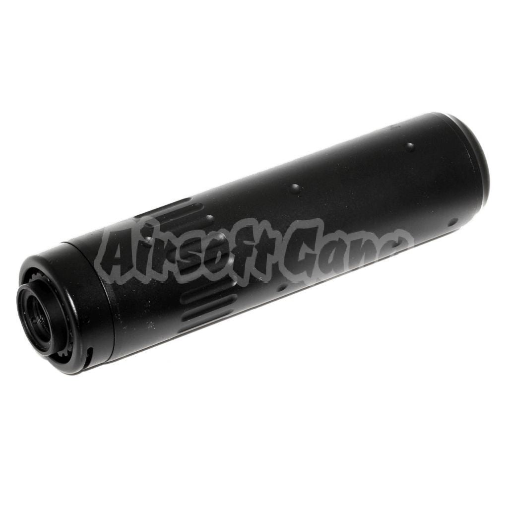 Airsoft CYMA 150mm AAC SCAR-SD 5.56 QD Silencer Suppressor with Flash Hider -14mm CCW Black