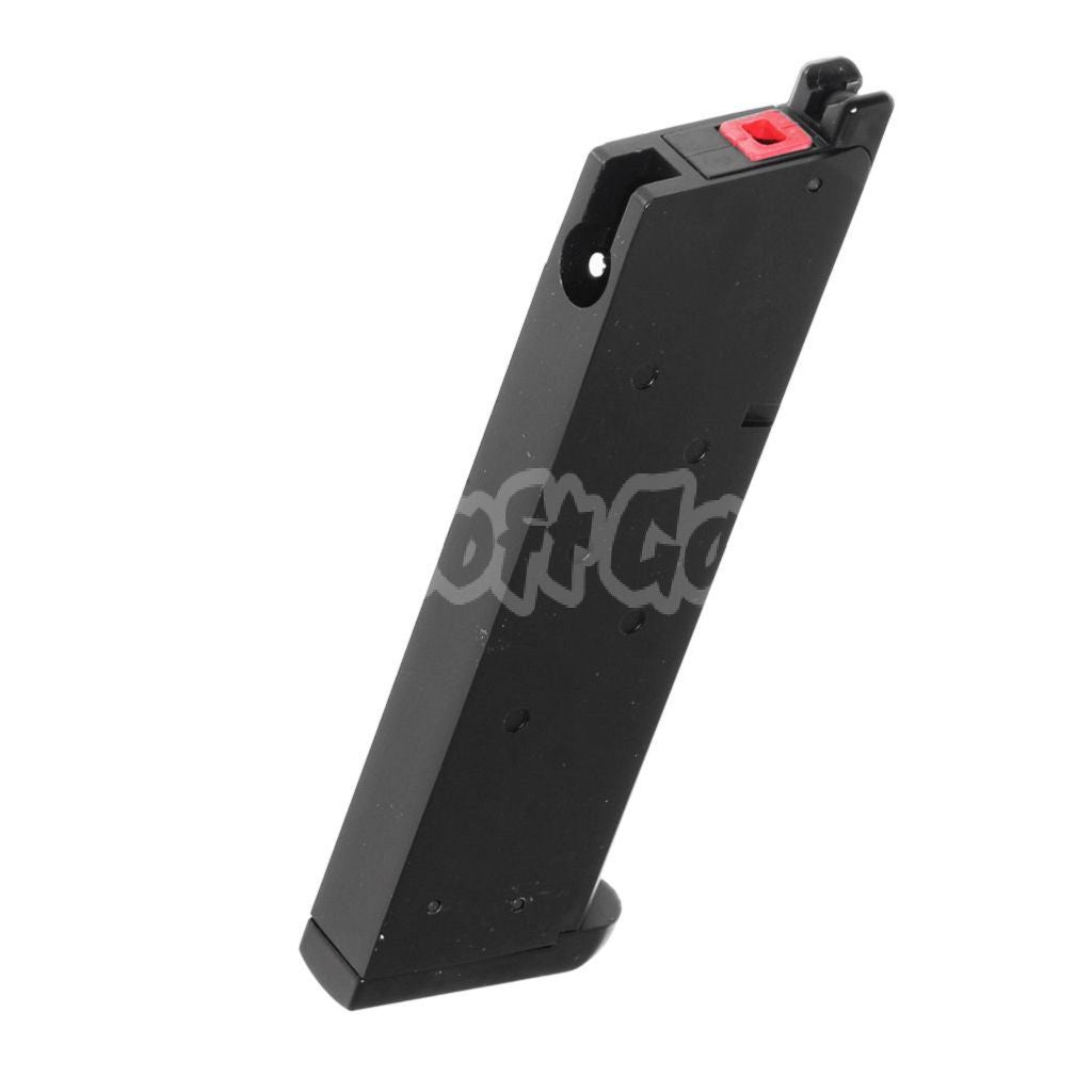 Armorer Works AW 16rd Tactical Gas Magazine for EMG SAI Red / AW NE Series / WE Single Stack 1911 GBB Pistol Airsoft Black