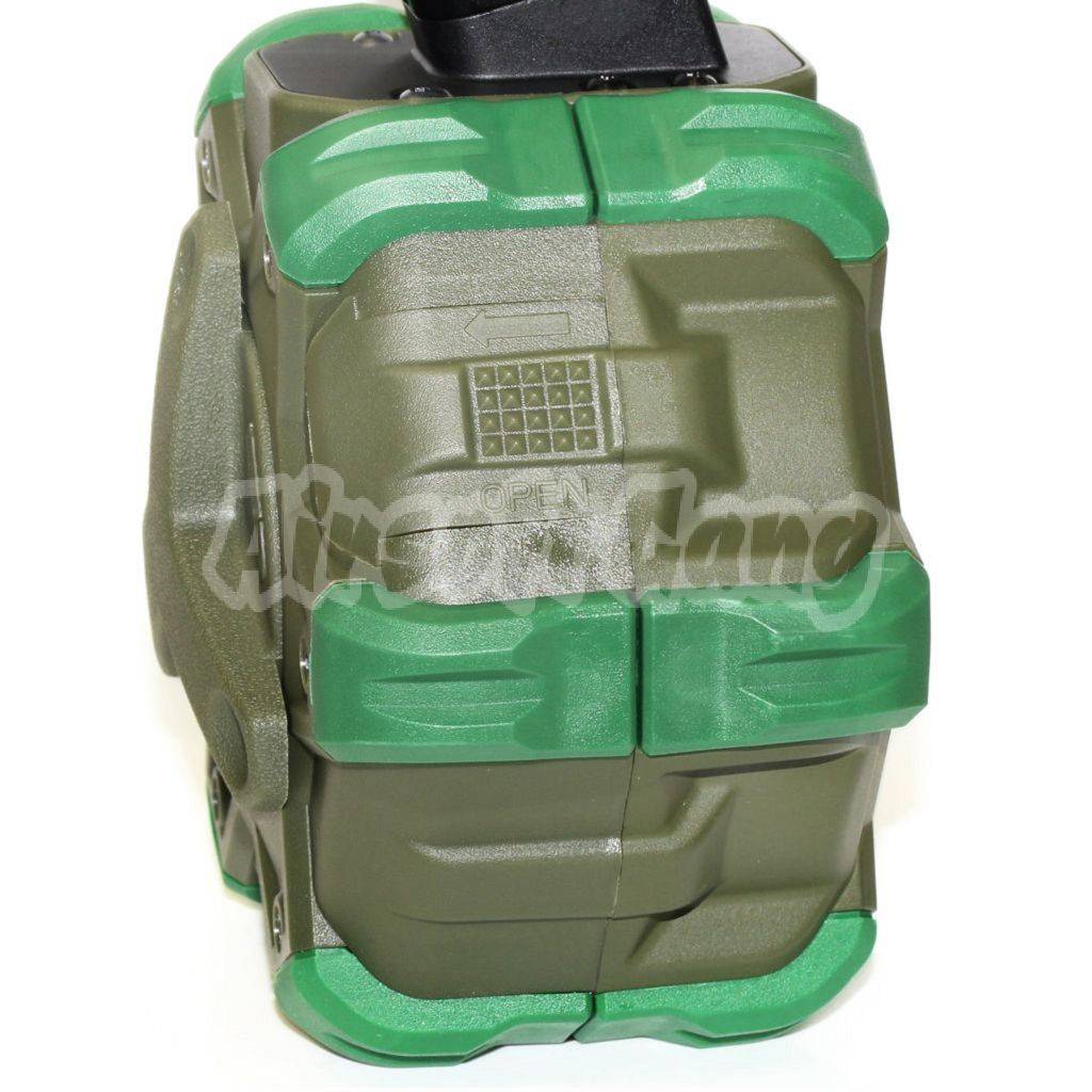 Airsoft WE 350rd Gas Drum Magazine for ISSC M22 / EMG SAI BLU / APS / ARMY / BELL / UMAREX / Elite force / VFC / AW / WE / Tokyo Marui G17 G18C G-Series GBB Pistol Black/OD/Green