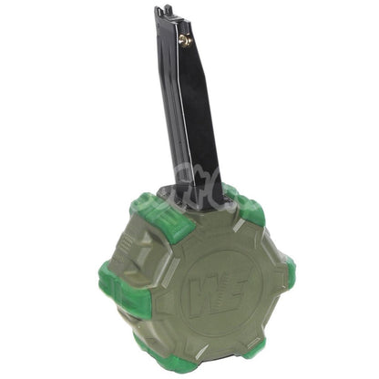 Airsoft WE 350rd Gas Drum Magazine for ARMY R501 R601 / KJ KP-05 / Zeon / EMG SAI / AW / WE / Tokyo Marui Hi-Capa GBB Pistol Black/OD/Green