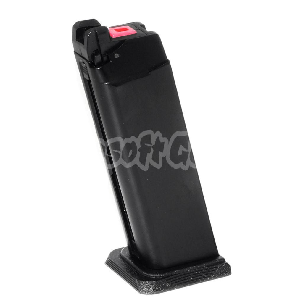 Airsoft EMG SAI™ BLU 25rd Gas Magazine for ISSC M22 / EMG SAI BLU / APS / ARMY / BELL / UMAREX / Elite force / VFC / AW / WE / Tokyo Marui G17 G18C G-Series GBB Pistol Black