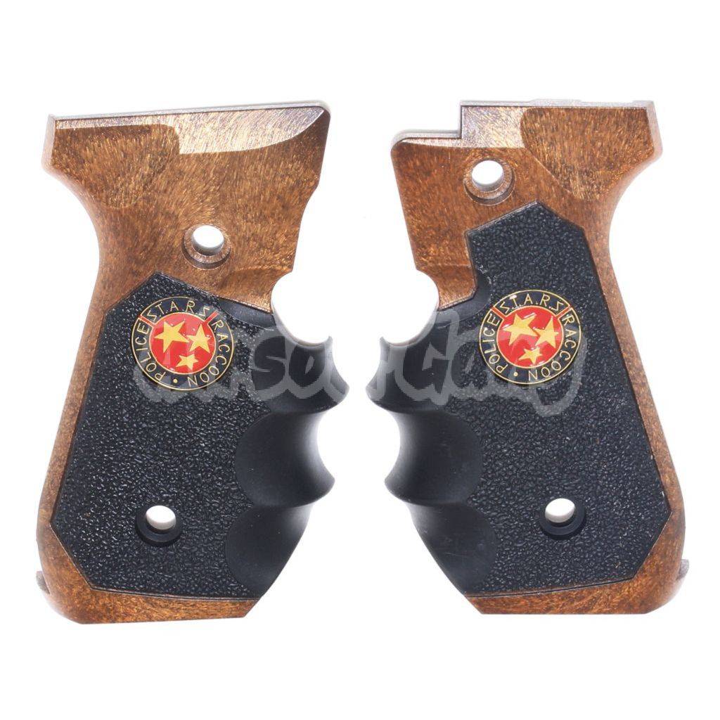 WE (WE-TECH) BIO Samurai Edge V2 Grip Cover For KJ Tokyo Marui WE M9 M92 M92F Series GBB Pistol Black/Brown