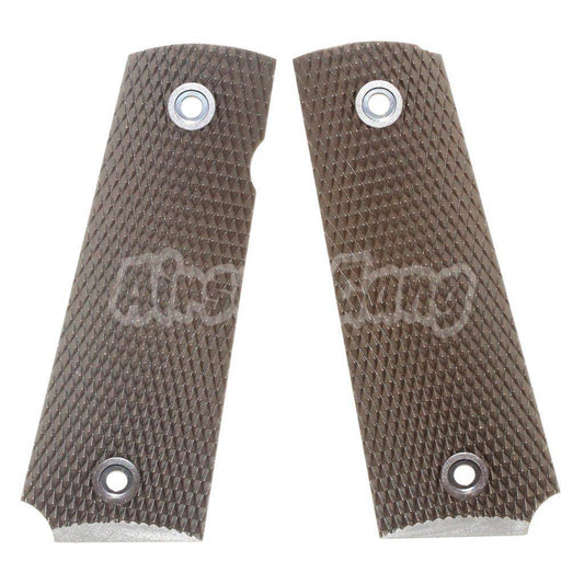 Airsoft WE (WE-TECH) Pistol Grip Cover For BELL ARMY AW WE KJ Tokyo Marui M1911 M.E.U SERIES 70 M45A1 WARRIOR GBB Pistol Dark Brown