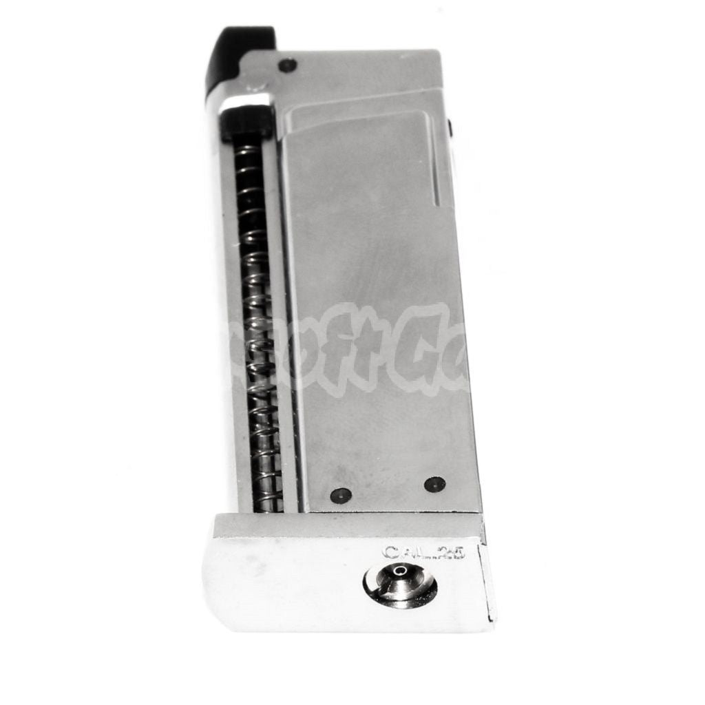 Airsoft WE (WE-TECH) 7rd Gas Magazine for Cybergun COLT JUNIOR .25 Mighty Mouse WE CT25 GBB Pistol silver