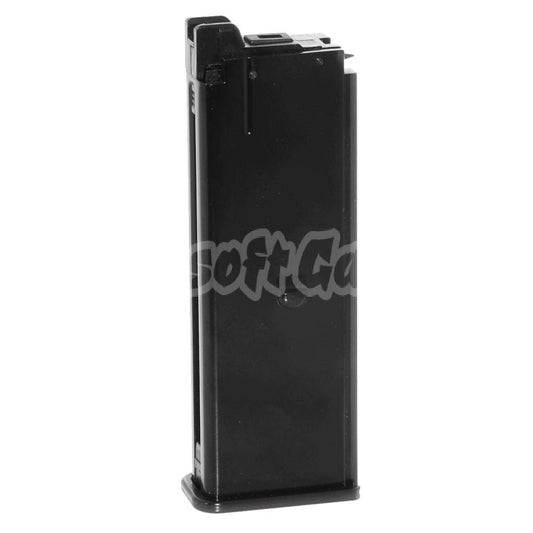 Airsoft WE (WE-TECH) 25rd Long Type Gas Magazine for Armorer Works AW Broomhandle BH WE M712 GBB Pistol Black