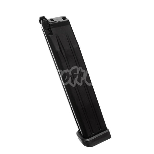 Airsoft WE (WE-TECH) 50rd Gas Extended Long Magazine for ARMY R501 R601 / KJ KP-05 / Zeon / EMG SAI STI TTI / AW / WE / Tokyo Marui Hi-Capa GBB Pistol Black