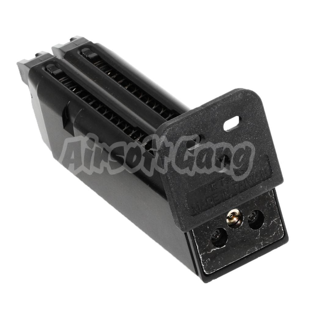 Airsoft WE (WE-TECH) 48rd Gas Magazine for WE G17 G18C G19 Double Barrel Series GBB Pistol Black