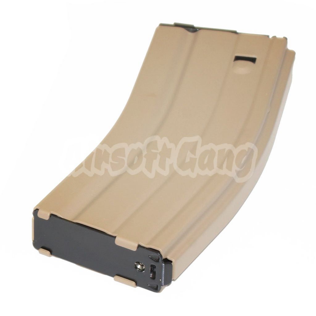 Airsoft WE (WE-TECH) 30rd Gas Magazine for WE Open Bolt L85 / SCAR-L / R5C / T65 / HK416 / AR M4 M16 GBB Rifle Tan