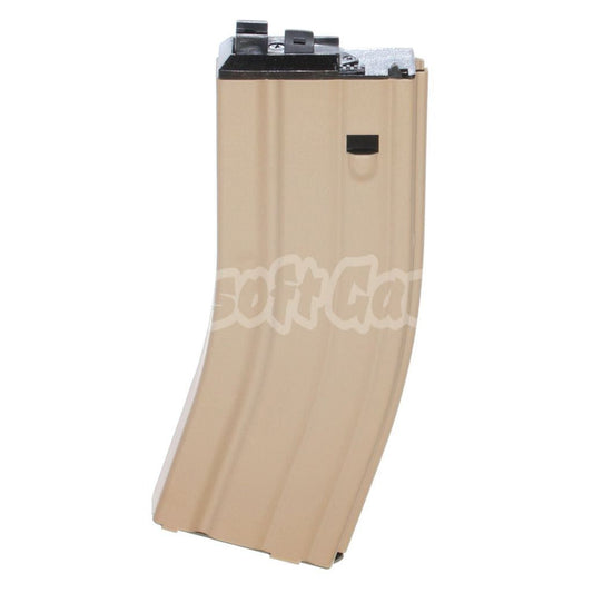 Airsoft WE (WE-TECH) 30rd Gas Magazine for WE Open Bolt L85 / SCAR-L / R5C / T65 / HK416 / AR M4 M16 GBB Rifle Tan