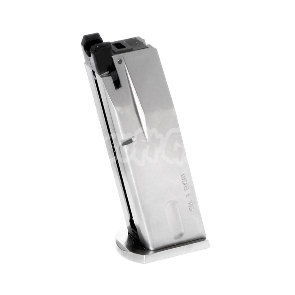 Airsoft WE (WE-TECH) 16rd Gas Magazine for WE M84 S92 Series GBB Pistol Silver