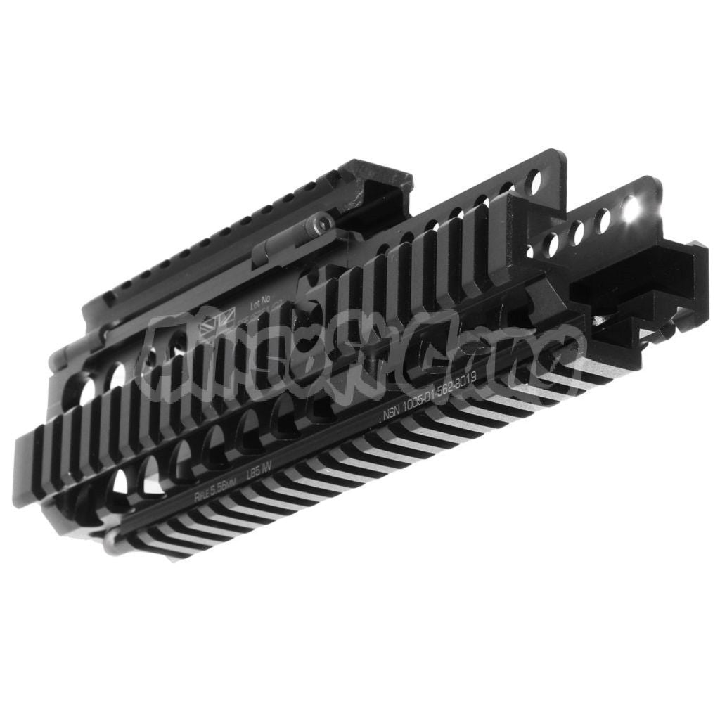 Airsoft WE (WE-TECH) 227mm CNC Aluminum Daniel Defense Licensed ISGK Madbull RIS RAS Rail System Handguard for WE L85 GBB Rifle