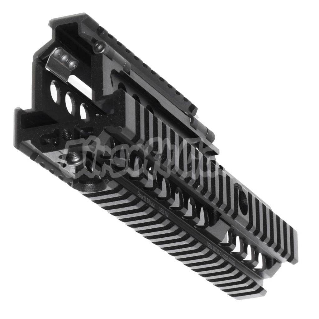 Airsoft WE (WE-TECH) 227mm CNC Aluminum Daniel Defense Licensed ISGK Madbull RIS RAS Rail System Handguard for WE L85 GBB Rifle