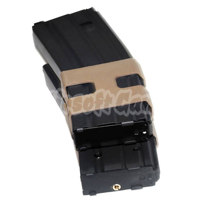 Airsoft WE (WE-TECH) 80rd Gas Double Magazine for WE Open Bolt L85 / SCAR-L / R5C / T65 / HK416 / AR M4 M16 GBB Rifle Black