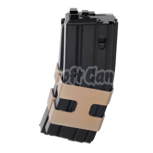 Airsoft WE (WE-TECH) 80rd Gas Double Magazine for WE Open Bolt L85 / SCAR-L / R5C / T65 / HK416 / AR M4 M16 GBB Rifle Black