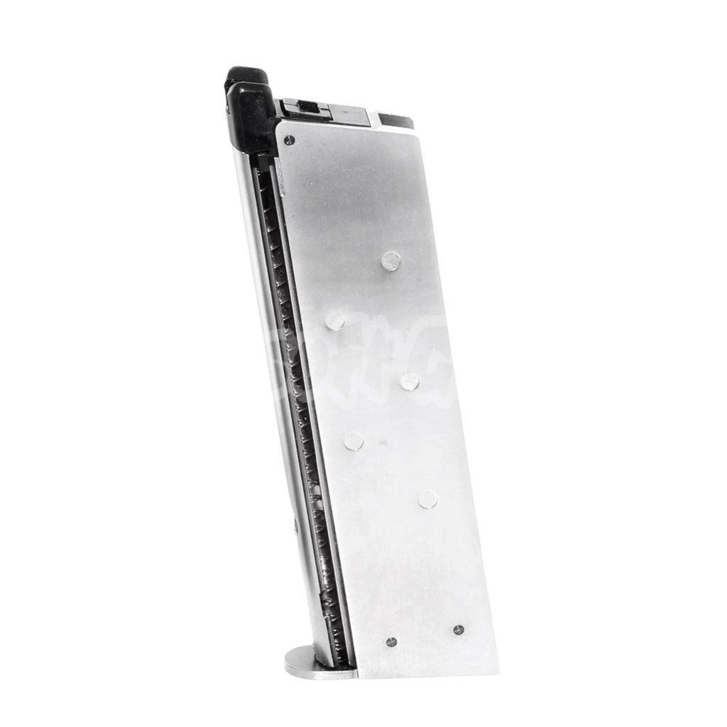 WE (WE-TECH) 16rd Gas Magazine for EMG SAI Red / AW NE Series / WE Single Stack 1911 GBB Pistol Airsoft Silver